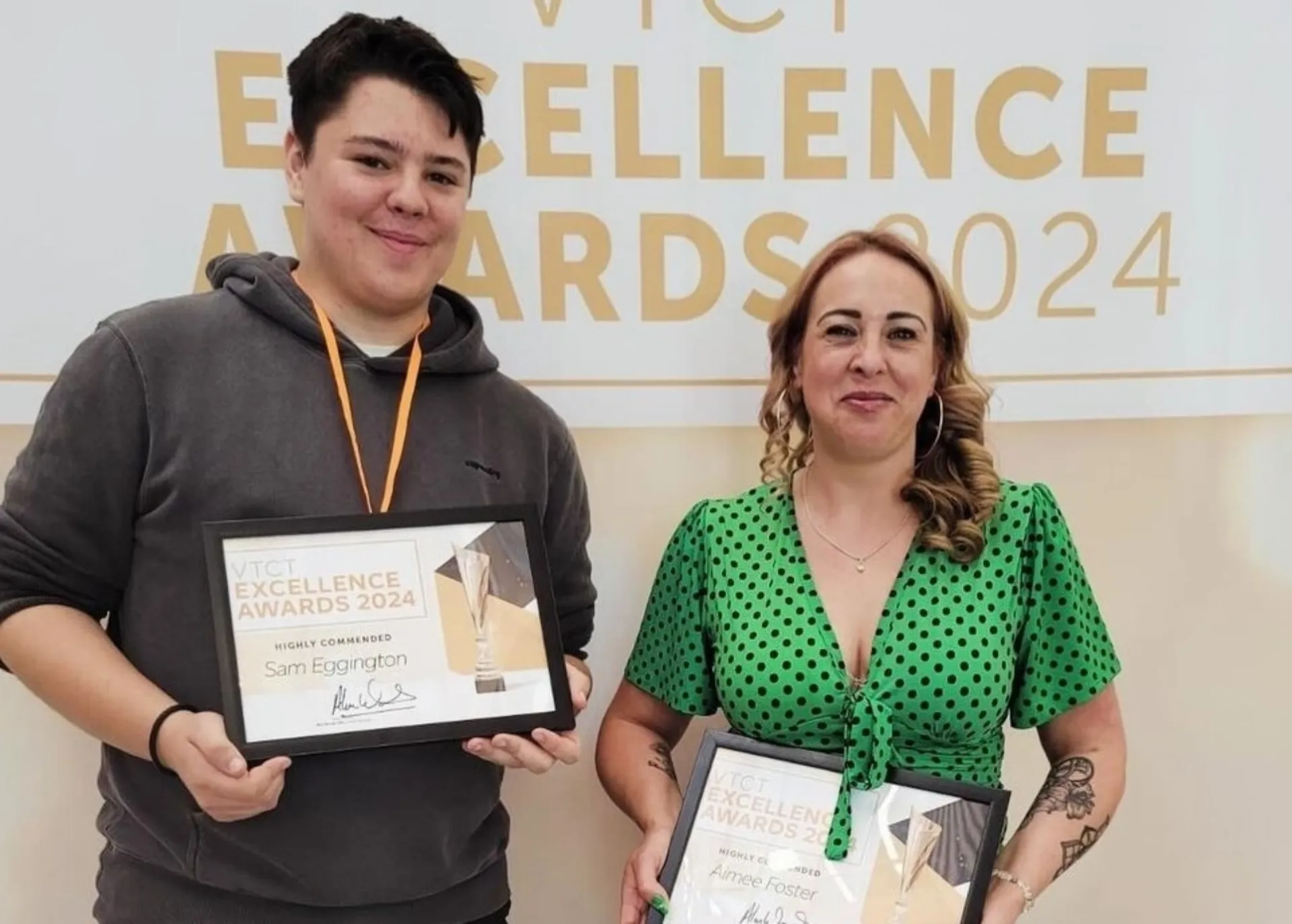 20240924 Sam and Amie VTCT awards